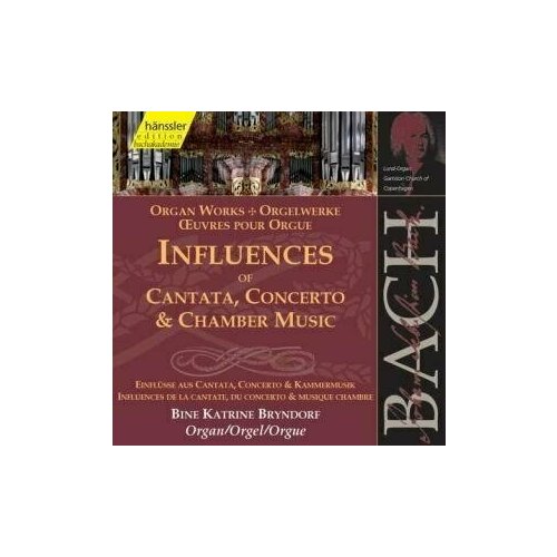 AUDIO CD BACH, J.S: Influences of Cantata, Concerto and Chamber Music (Organ Works) audio cd garry grodberg bach pachelbel buxtehude walther organ works 1 cd
