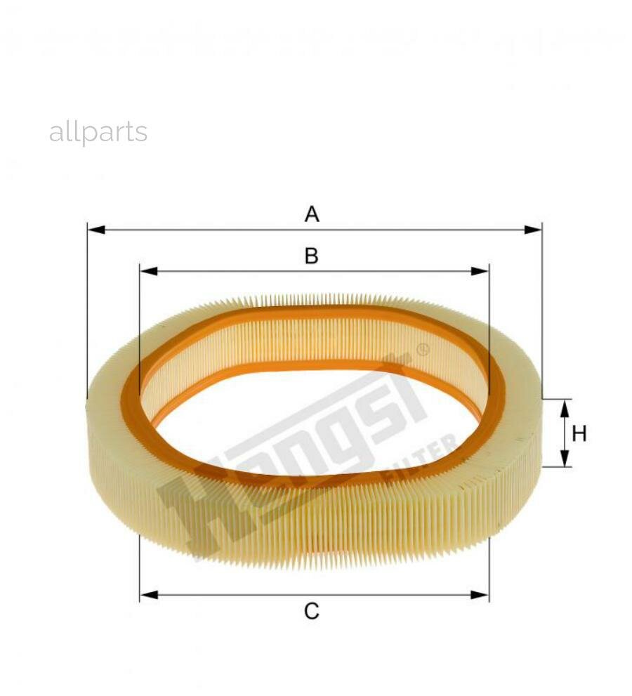 HENGST FILTER E81L Фильтр воздушный