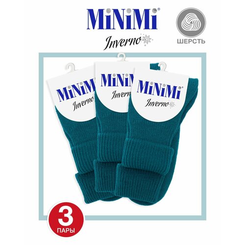 Носки MiNiMi, 3 пары, размер 0 (one size), зеленый носки minimi 70 den 3 пары размер 0 one size красный