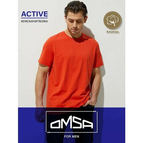 фото Футболка omsa, размер m, оранжевый