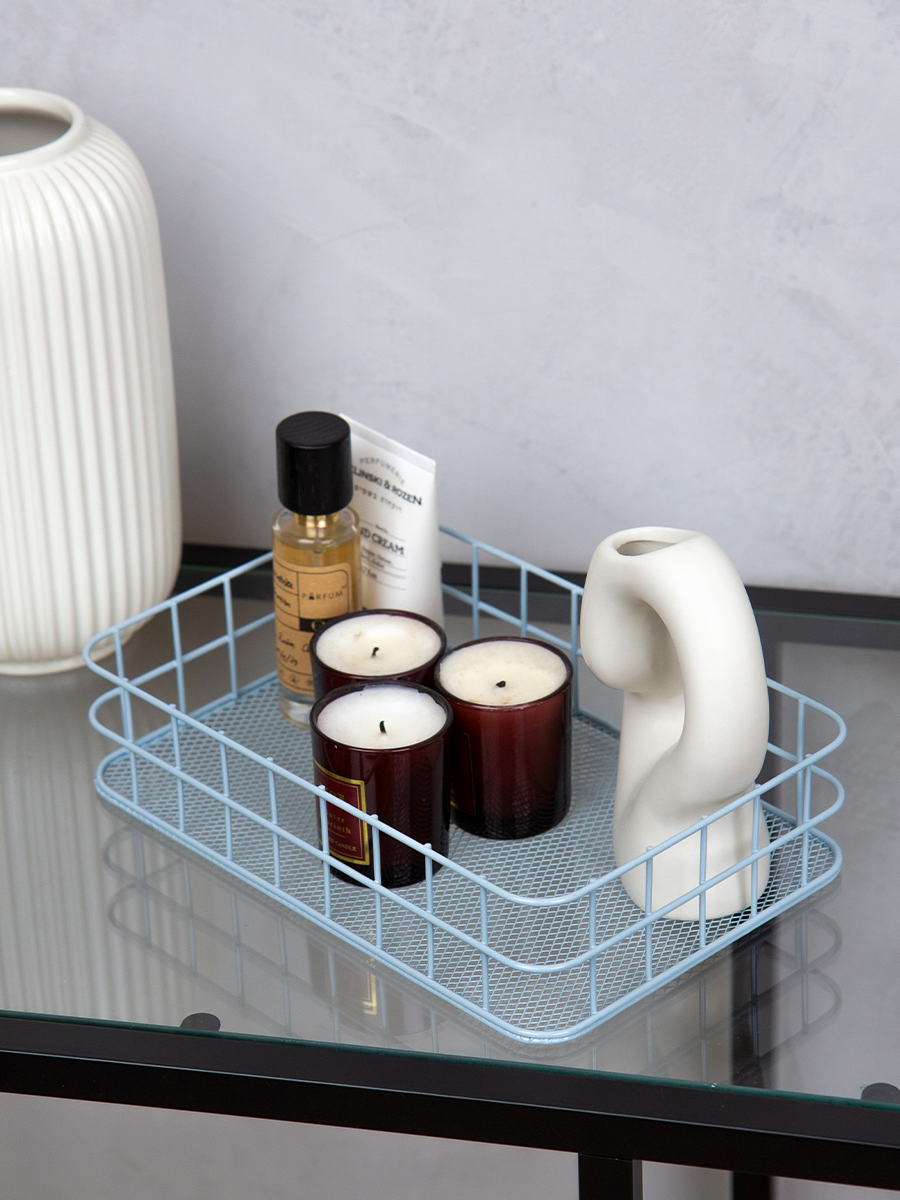 Корзинка для хранения металлическая корзина-органайзер для мелочей ванну кухню