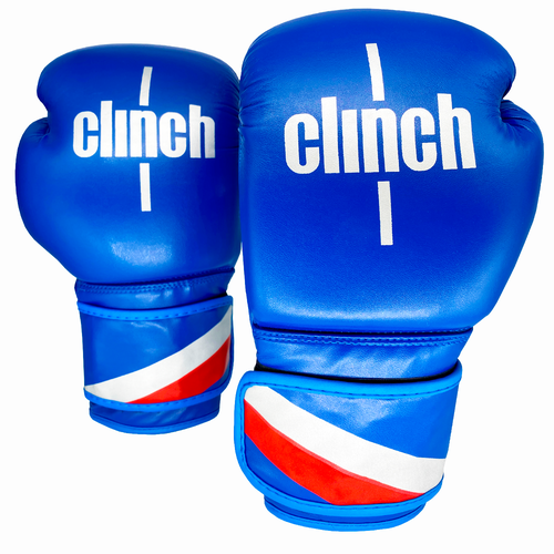 фото Боксерские перчатки clinch fight синие, 10 oz