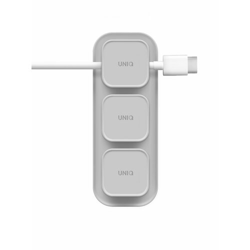 Uniq органайзер для проводов POD Magnetic organizers 3 buttons Base Light grey 1390₽