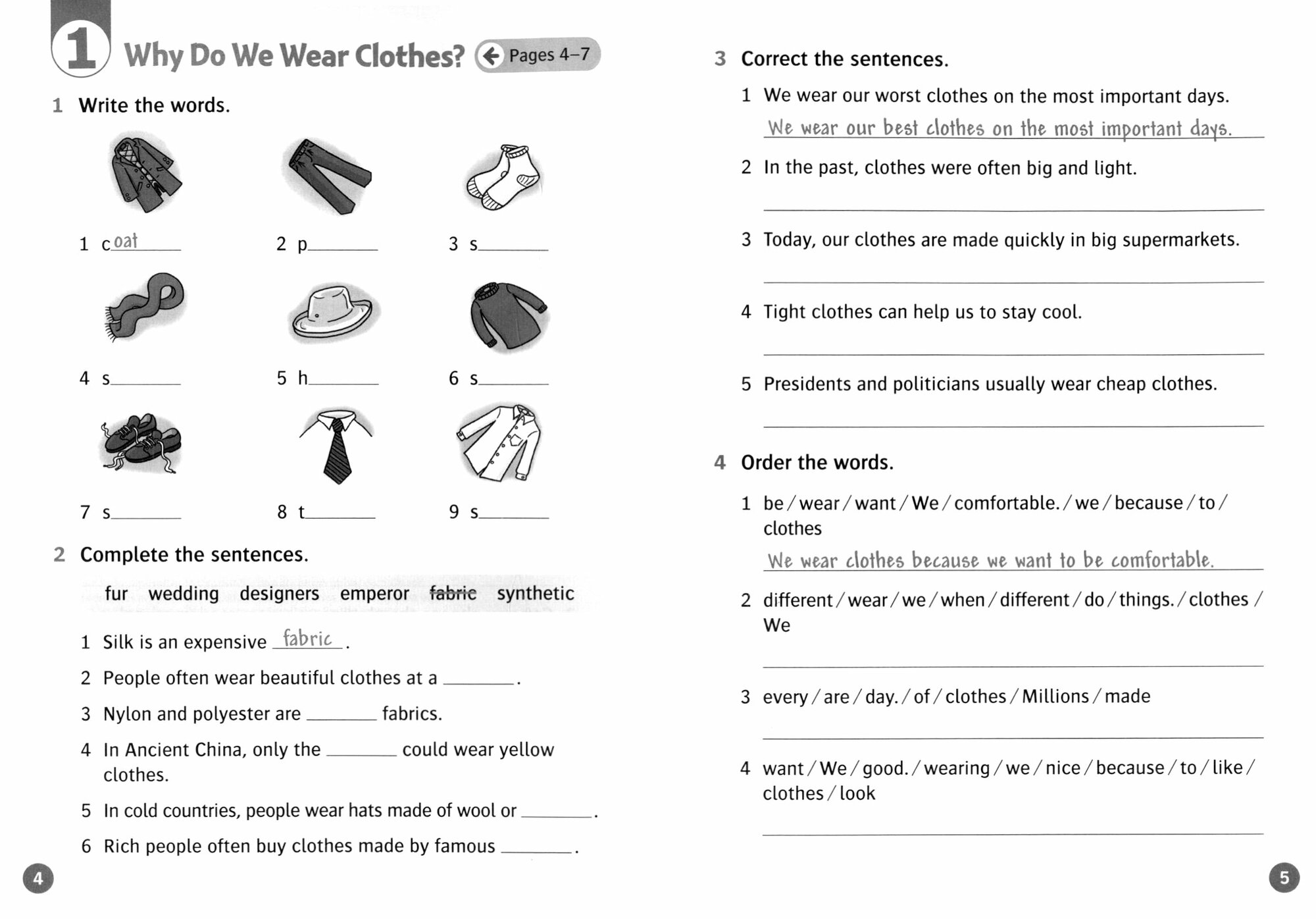 Oxford Read and Discover. Level 6. Clothes Then and Now. Activity Book - фото №4