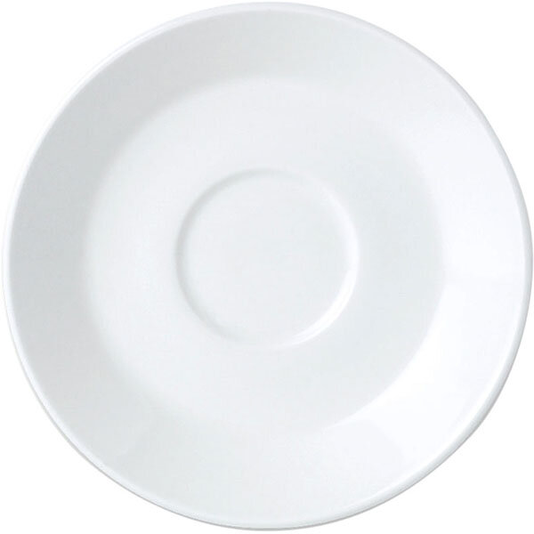 Блюдце «Симплисити Вайт»; материал: фарфор; диаметр=15.5 см; белый