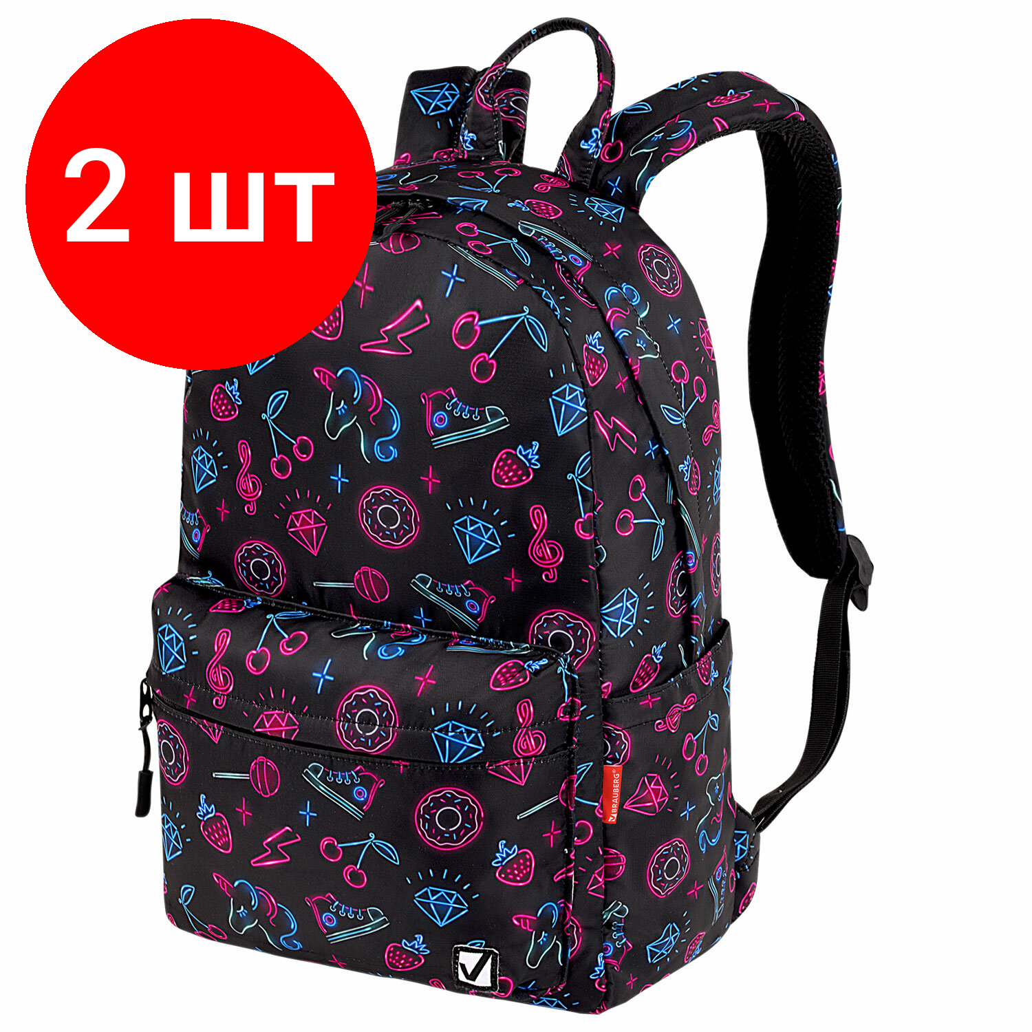 фото Рюкзак / ранец / портфель школьный, подростковый для мальчика / девочки вместительный Brauberg Dream с карманом для ноутбука, Sweet dreams, 271677