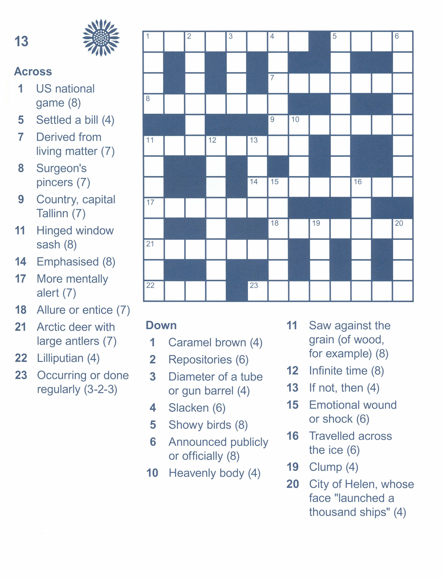 Large Print Crosswords. Easy-to-Read Puzzles - фото №2