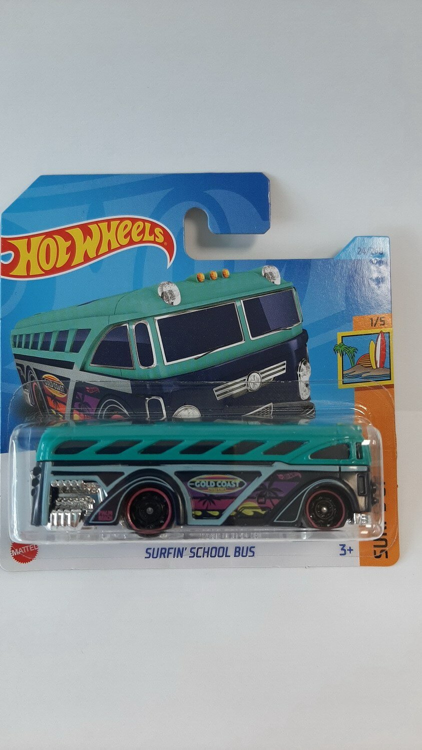 Машинка коллекционная Hot Wheels SURFIN SCHOOL BUS 5785/N3758/C4982/N2799/35