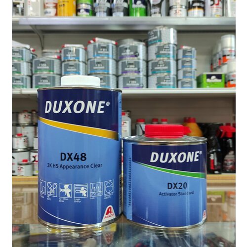 DX 48 Duxone Лак акриловый автомобильный 1000 мл + отвердитель DX 20 стандартный 500 мл