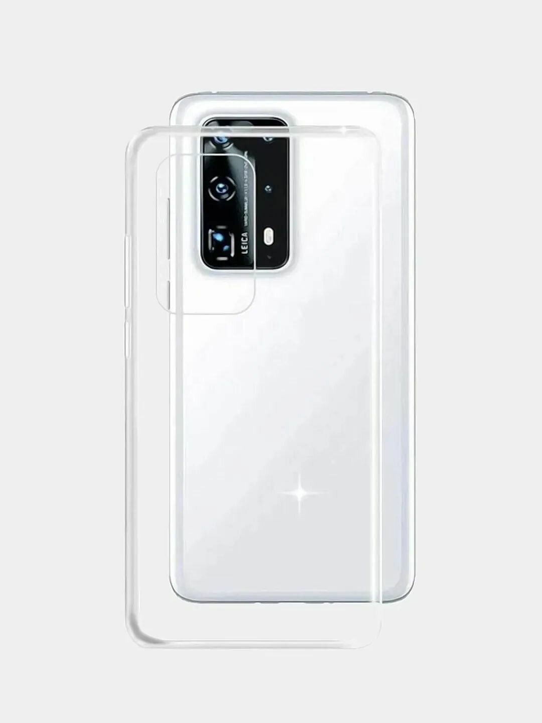 Huawei P40 Силиконовый прозрачный чехол для хуавей п40 бампер накладка