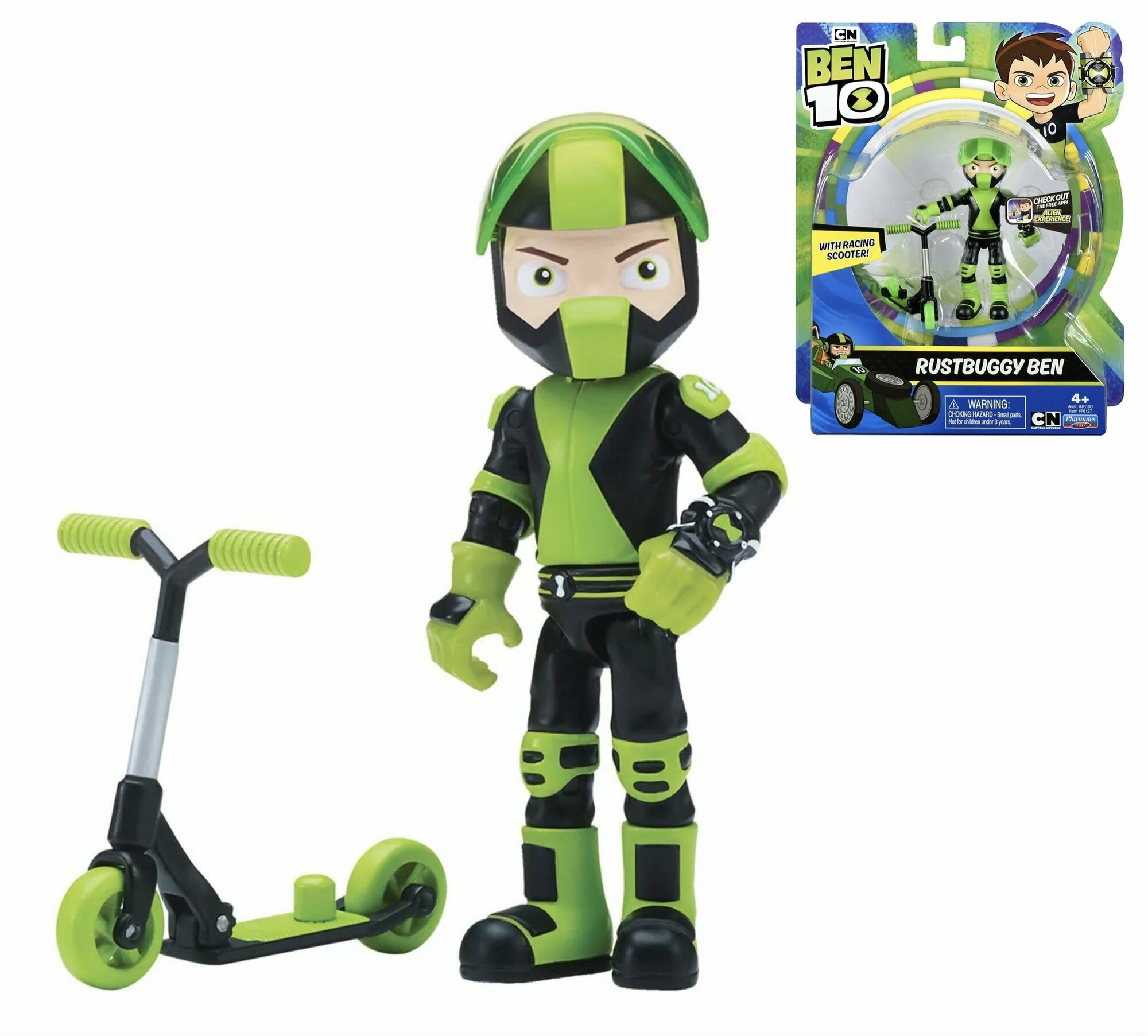 Фигурка Ben 10 Бен на самокате Ben 10 Rustbuggy Ben 76127