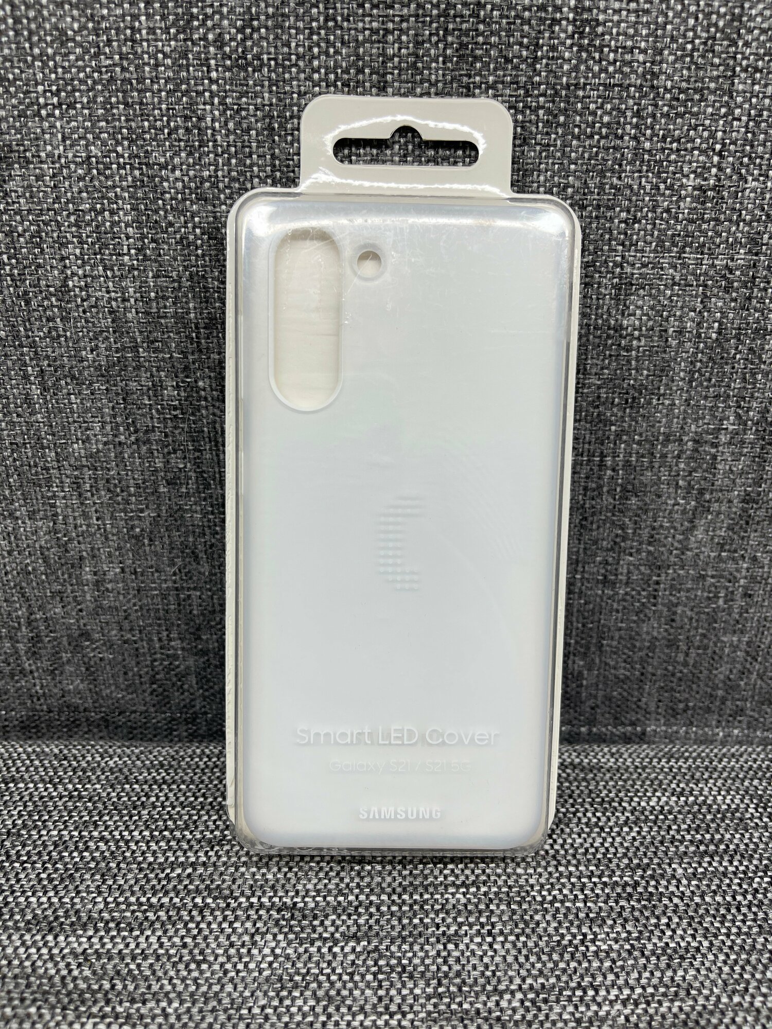 Чехол-накладка Smart LED Cover для смартфонов SAMSUNG Galaxy S21 / S21 5G, EF-KG991CWEGRU, белый