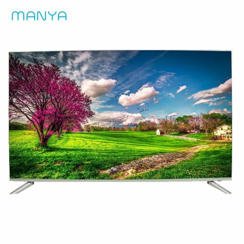 Телевизор MANYA 58MU02SS Смарт ТВ Яндекс ТВ голосовой помощник Алиса 15Gb8Gb Wi-Fi Bluetooth 3HDMI 2USB безрамочный корпус 3599900₽