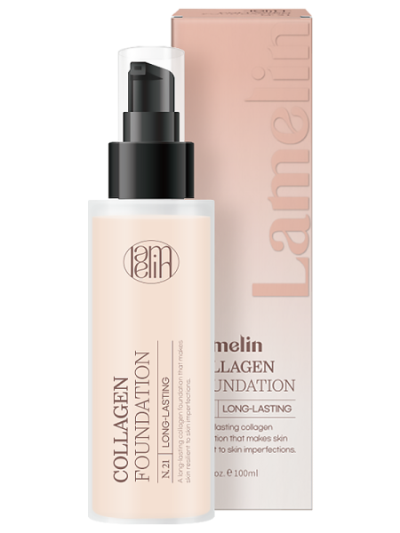 Lamelin Стойкая тональная основа с коллагеном – 21 оттенок Collagen Foundation 100 мл