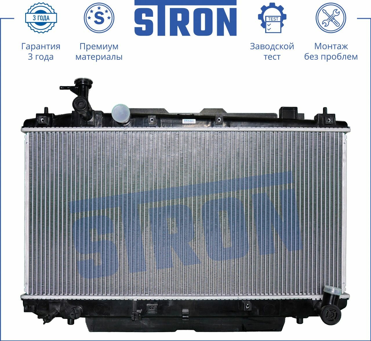 Радиатор охлаждения двигателя STRON для автомобиля TOYOTA RAV 4 II, арт. STR0041