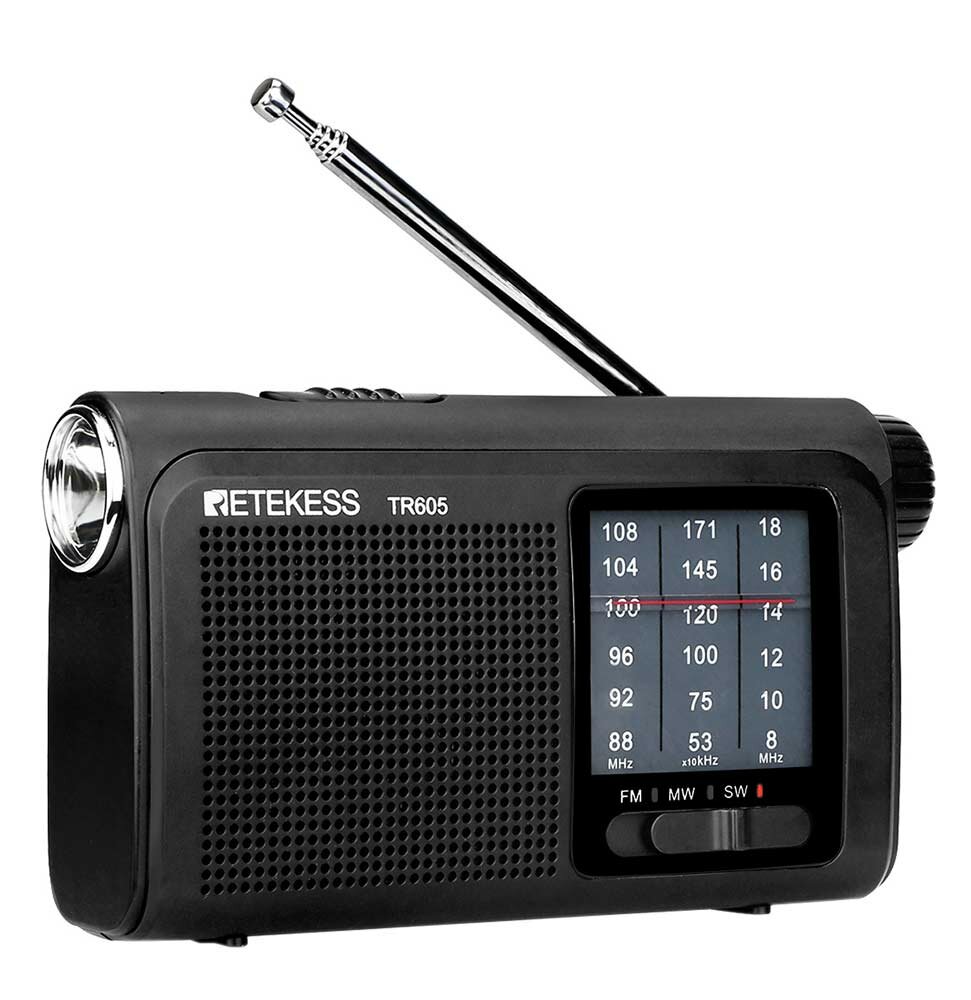 Портативный цифровой радиоприемник Retekess TR605 black