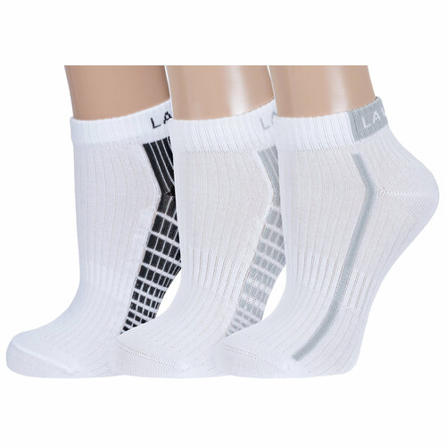 фото Носки борисоглебский трикотаж 3 пары, размер 20-22, белый