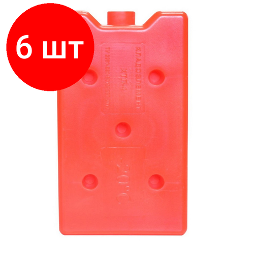 фото Комплект 6 штук, аккумулятор холода хтл-4 (-20с) красный термологика