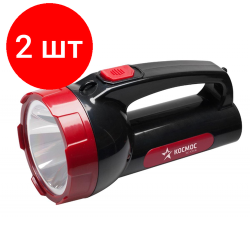 фото Комплект 2 штук, фонарь светодиодный аккум. космос экономик 1х5w led косас9105wled