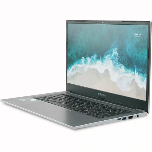 Ноутбук Nerpa Caspica I752-14, 14" (1920x1080) IPS/Intel Core i7-1255U/16ГБ DDR4/512ГБ SSD/Iris Xe Graphics/Windows 11 Pro, серый (I752-14CB165202G)