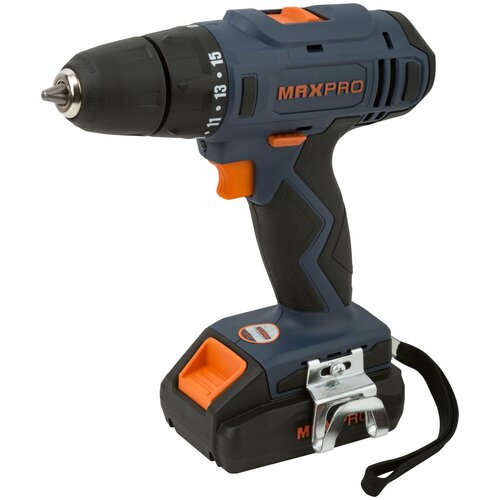 Аккумуляторная дрель-шуруповерт MAX-PRO MPCD18Li2E электроинструмент подарок на день рождения мужчине любимому папе дедушке парню 1071000₽
