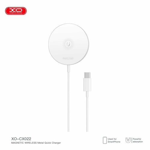 Беспроводное зарядное устройство XO CX022 iPhone Magnetic Metal 15W Wireless Charging Line 1.2M