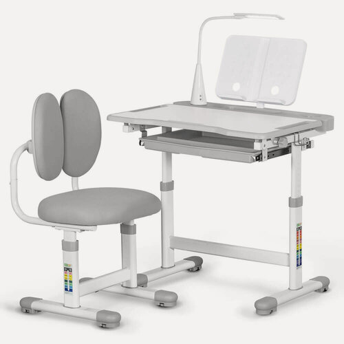 Изображение товара Детский столик со стульчиком Ergokids BD-20 G мягкое кресло ширина столешницы 70 см