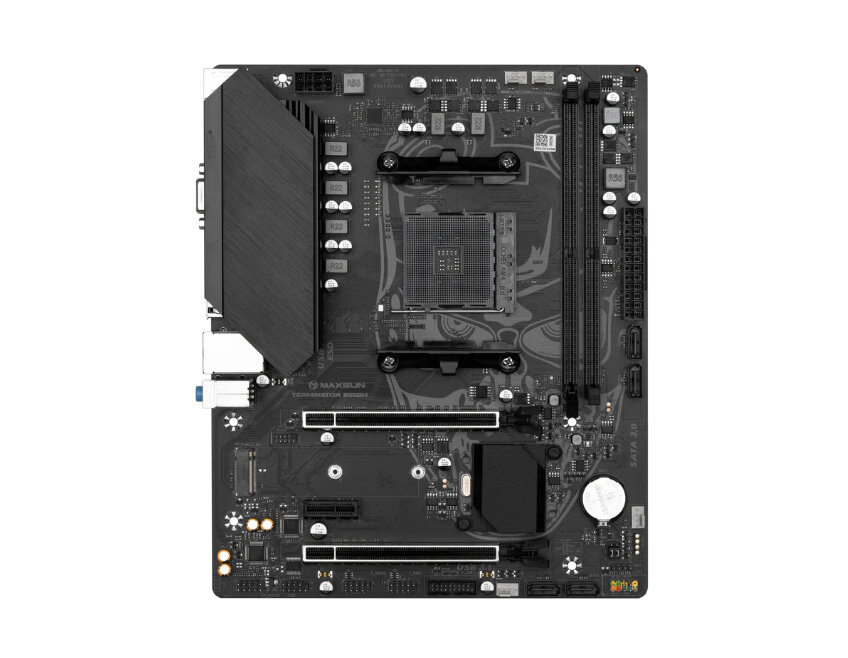 Материнская плата MAXSUN Terminator B550M (SocketAM4, AMD B550, mATX,2DDR4, M.2, PCI-E16, PCI-E, VGA, HDMI, PC3800)