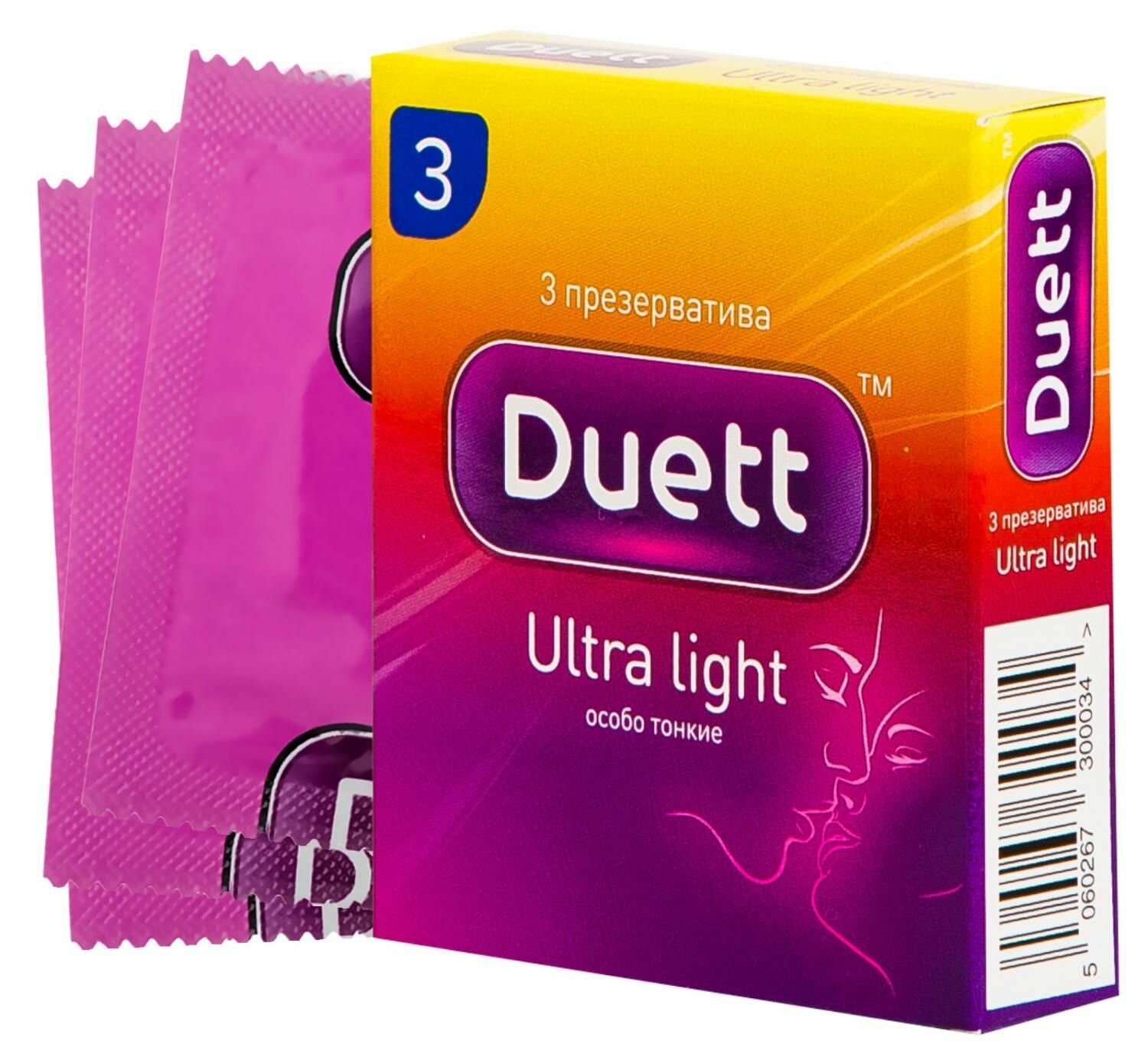 Duett Презервативы ULTRA LIGHT N3 (особо тонкие)