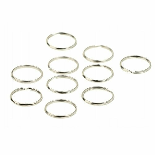 Брелок 10 шт серебристый 263₽