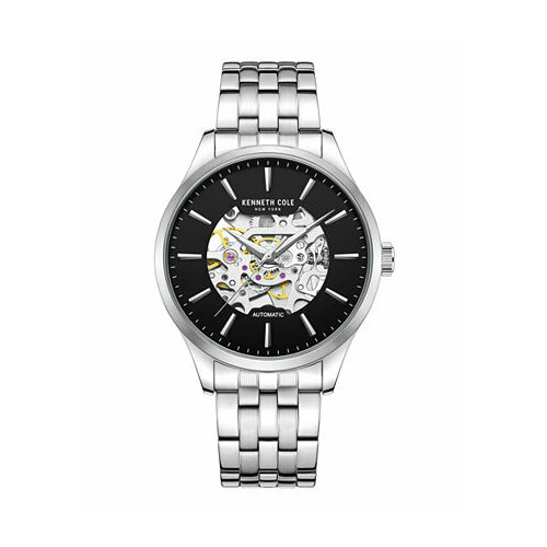 фото Наручные часы kenneth cole automatic kcwgl2216907, черный, серебряный