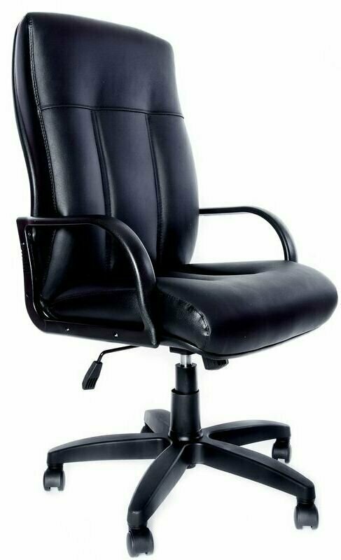 Компьютерное кресло Даллас PL офисное, обивка: натуральная кожа, цвет: черный