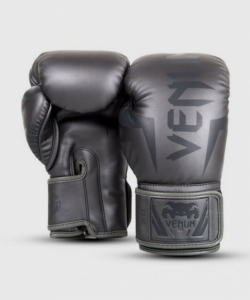 Боксерские перчатки Venum Elite 16oz, серый