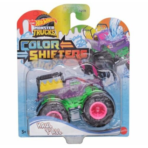 Машинка Mattel Hot Wheels, Monster Trucks, №1, меняющая цвет машинки monster jam траки меняющие цвет 1 64 2шт 6060877