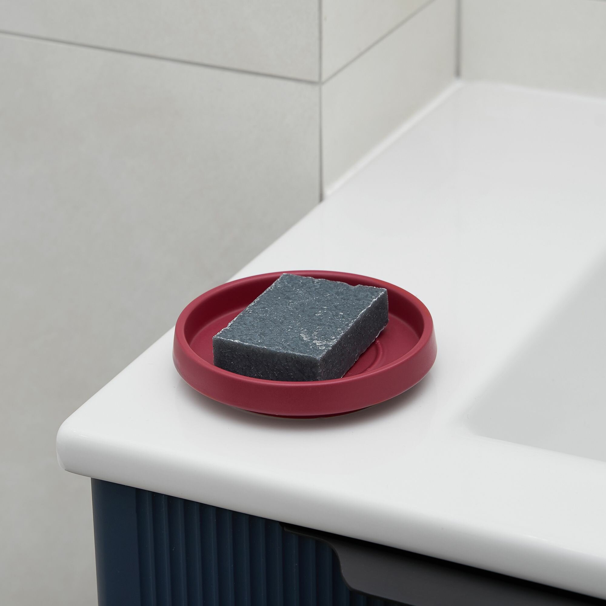 фото Мыльница Magma, 12х12х2,3 см, цвет красный