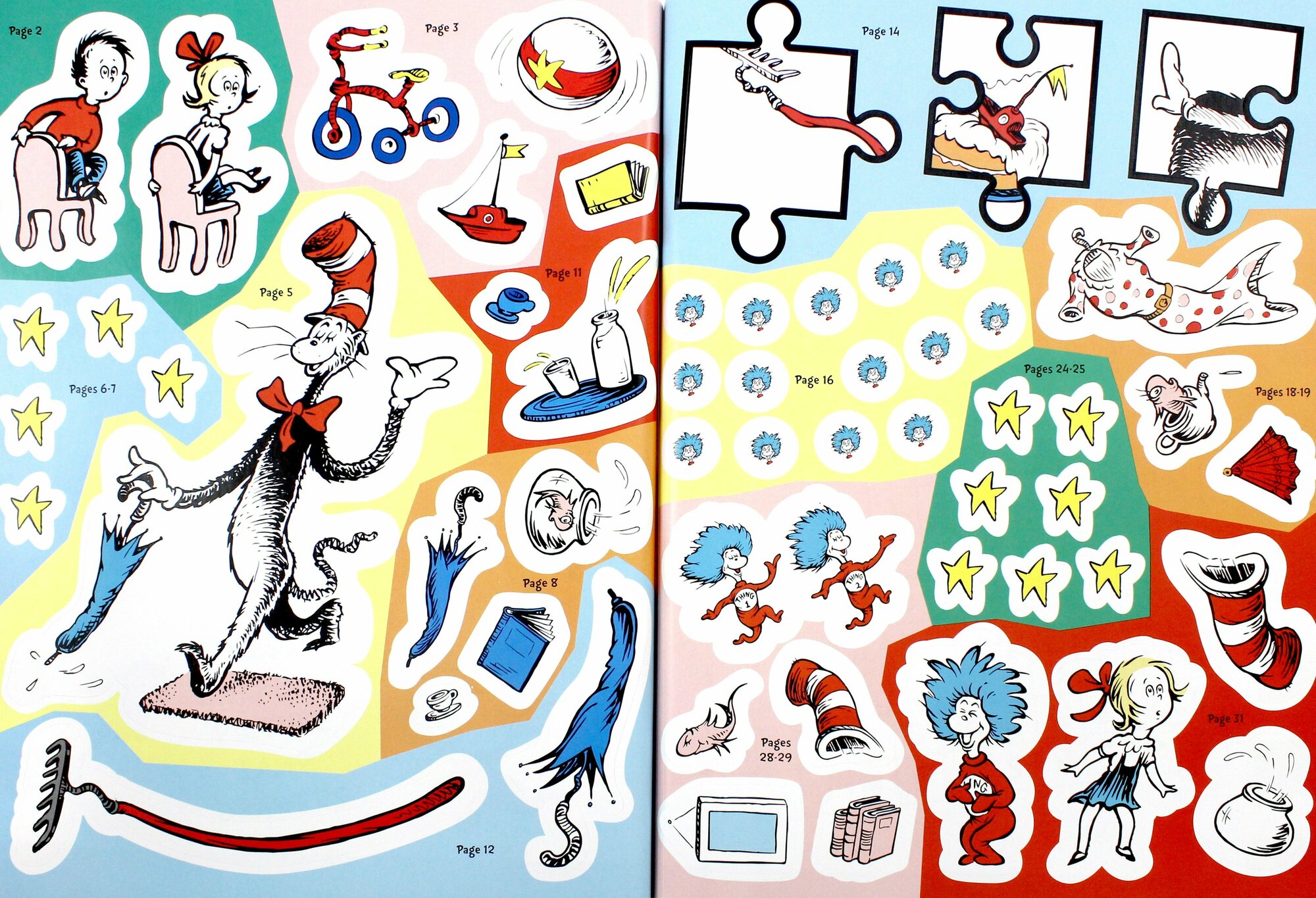 The Cat in the Hat. Sticker Activity Book - фото №3
