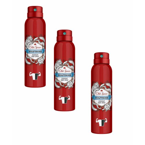 Old Spice део-спрей Wolfthorn-волк, 150 мл, 3 уп old spice део спрей муж old spice wolfthorn 150 мл