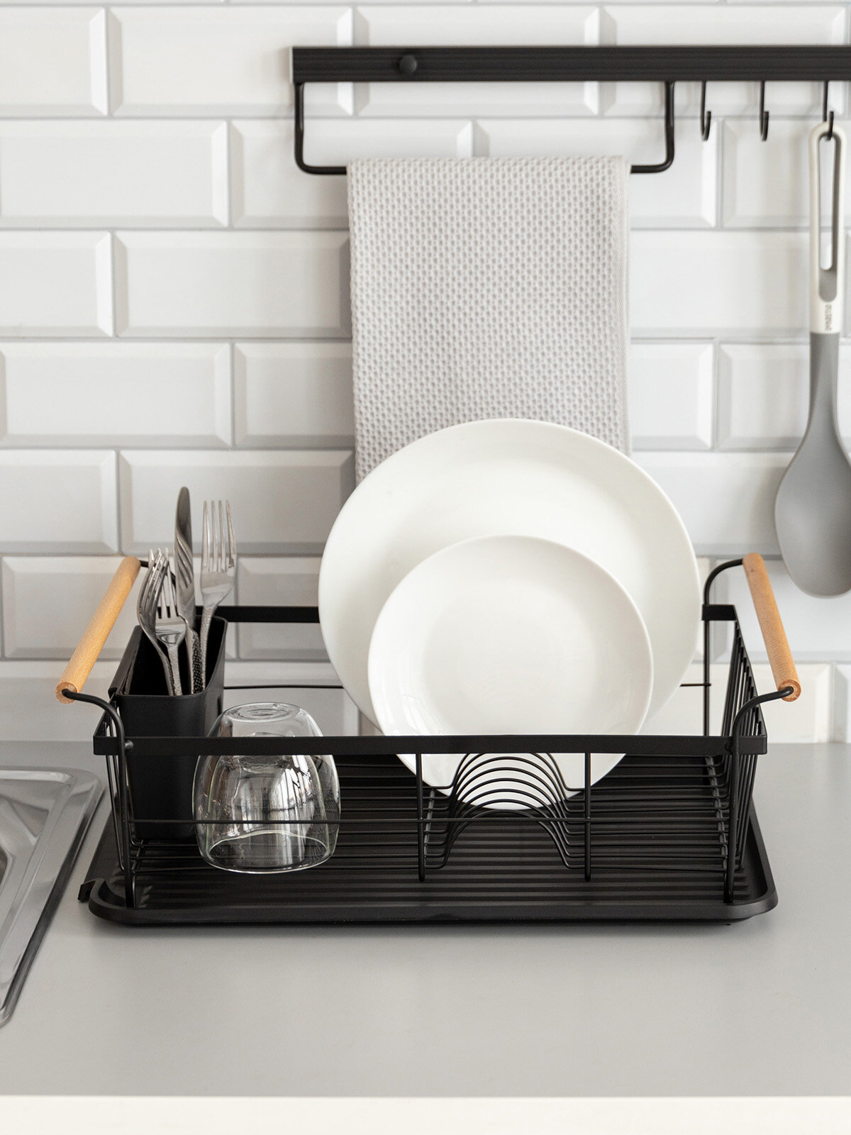 Сушилки Для Посуды Xiaomi Сушилка кухонная с поддоном и ручками DeNASTIA 46x32,5x16см, T000321