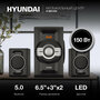 Микросистема Hyundai H-MS1403 черный 60Вт FM USB BT SD