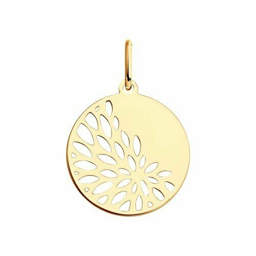 Подвеска, красное золото, 585 проба