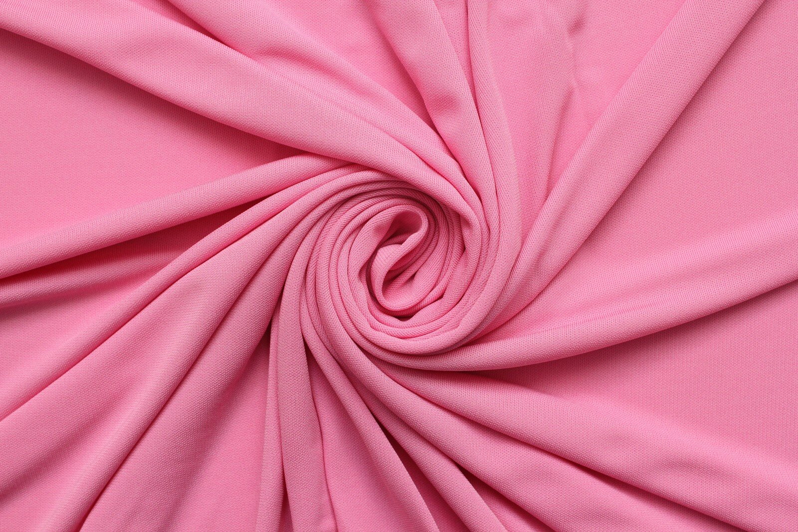 Ткань Трикотаж-креп стрейч ярко-розовый, ш142см, 0,5 м