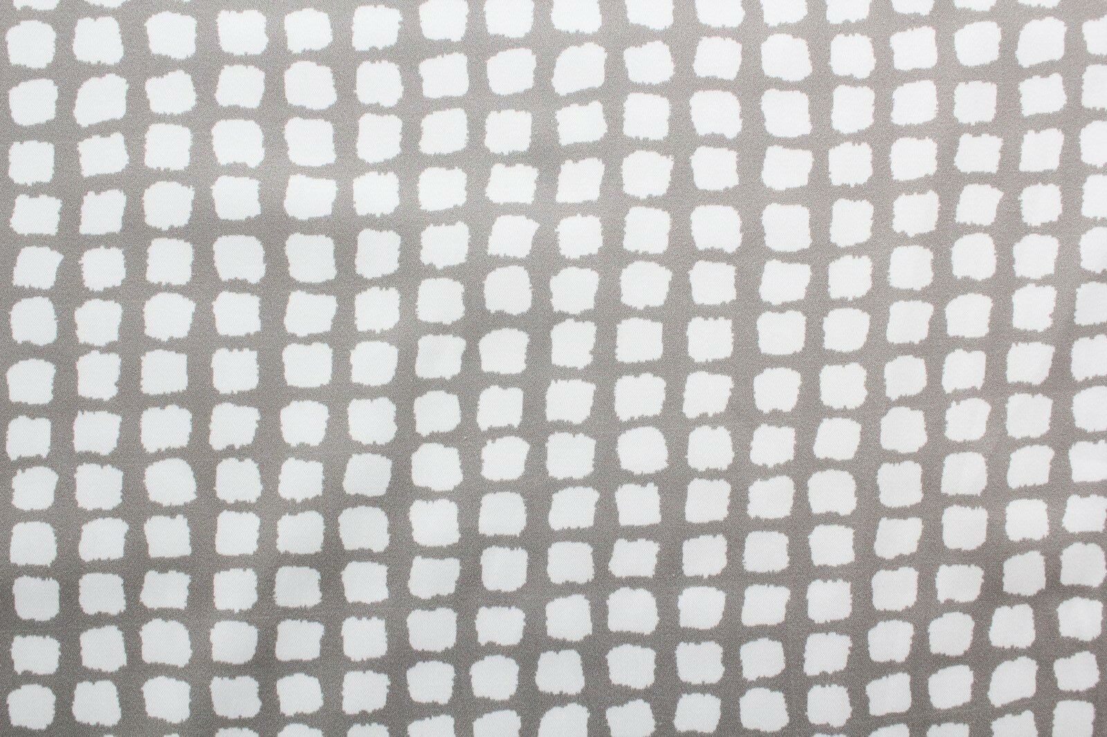 Ткань Хлопок-сатин стрейч серые с белым клетки , ш142см, 0,5 м