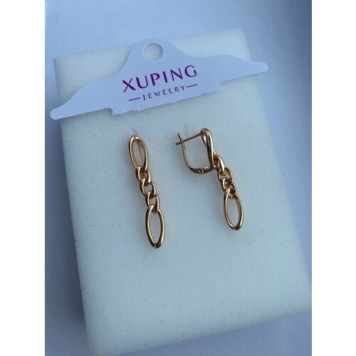 Серьги цепочки XUPING JEWELRY, золотой