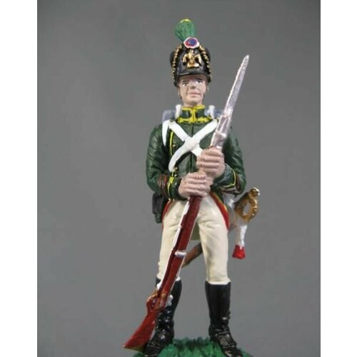 Оловянный солдатик 60мм, Капрал фланкеров-егерей Императорской гвардии, 1814 г.