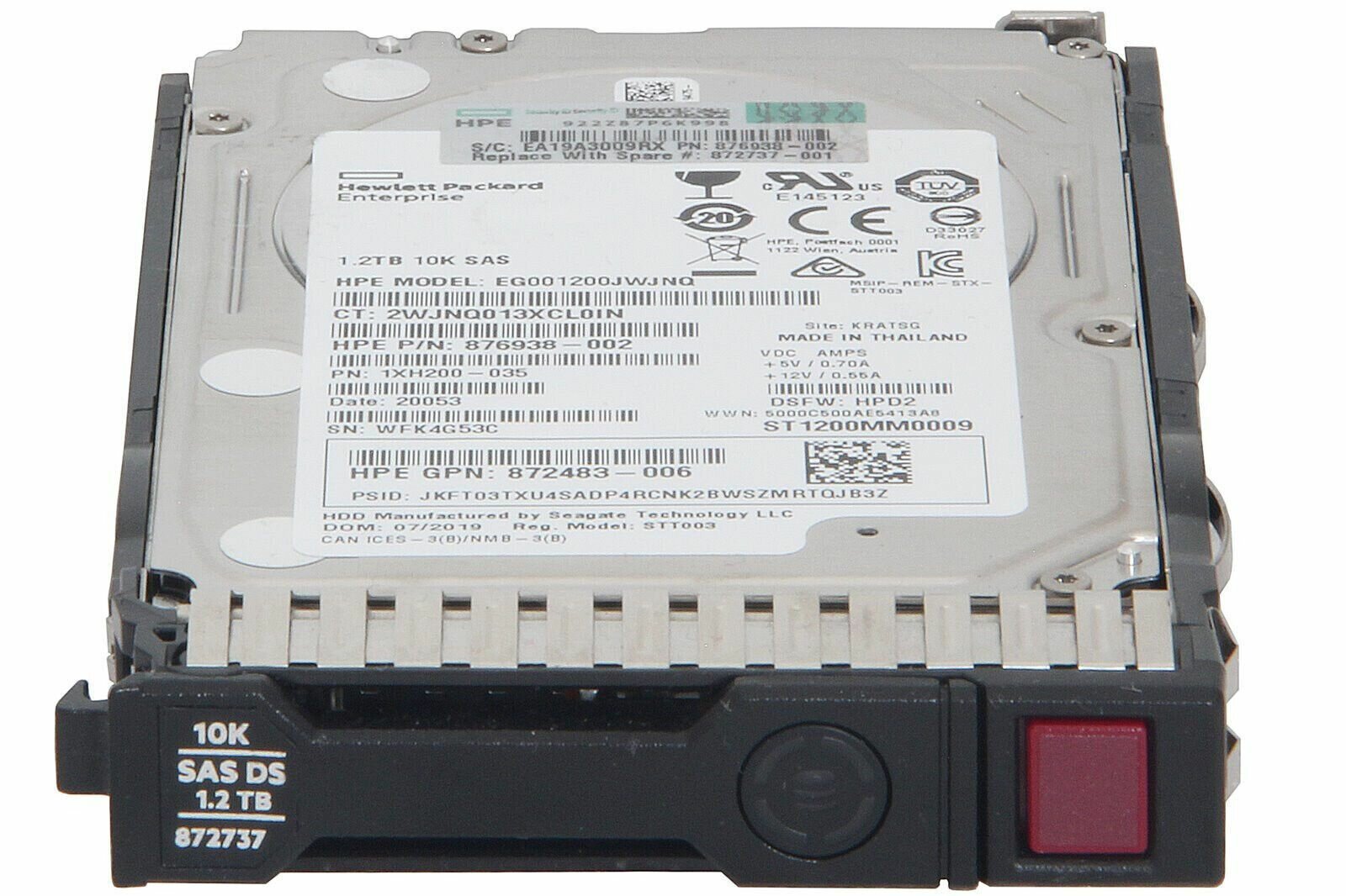 Жесткий диск HPE SAS 1,2Тб 2,5' 10000 rpm (872479-B21)