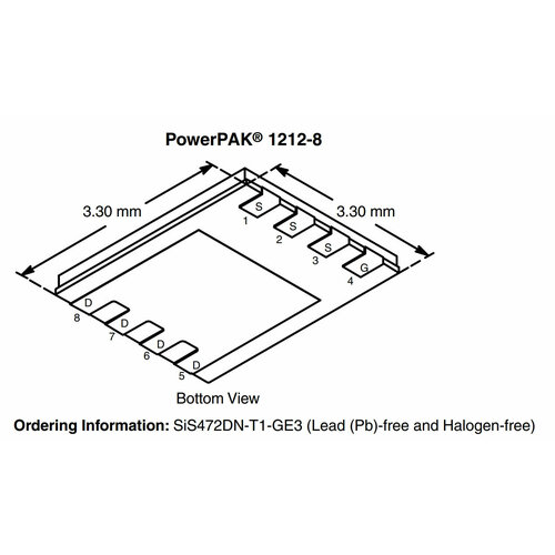 Микросхема SIS472DN N-Channel MOSFET 30V 20A 1212-8 10 шт fqpf20n60c или fqpf20n60 20n60 to 220f 20a 600v power mosfet транзистор