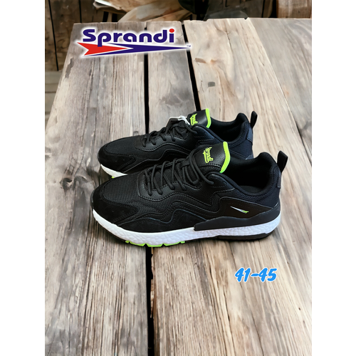 Кроссовки Sprandi, размер 44, черный, зеленый кроссовки sprandi размер 44 хаки зеленый