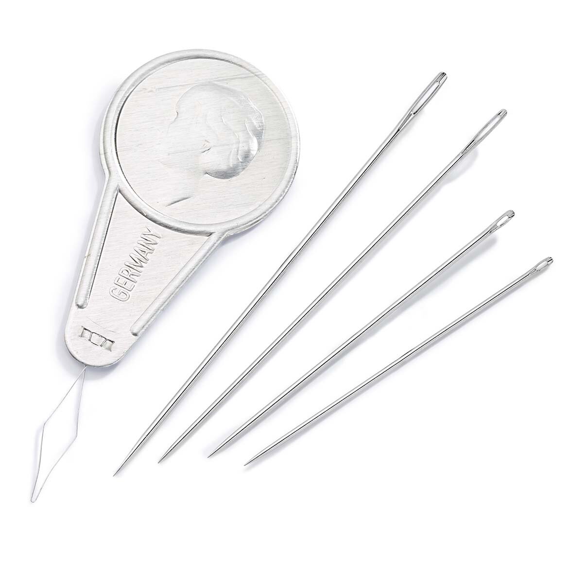 Иголки для шитья и штопки, набор с нитковдевателем, 19 шт, Prym 128152 — фото 1