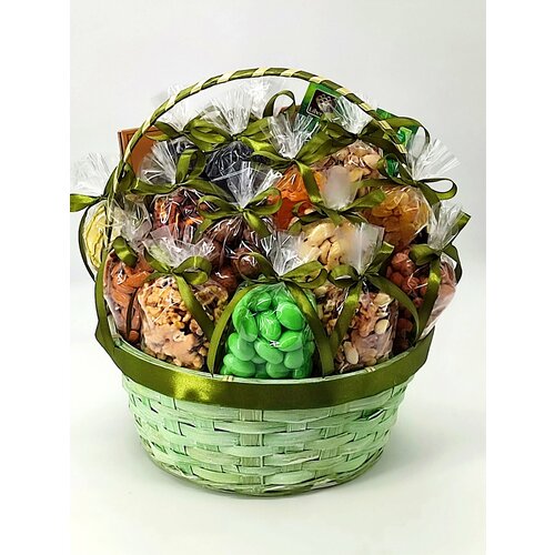 Подарочная корзина Зеленый восторг