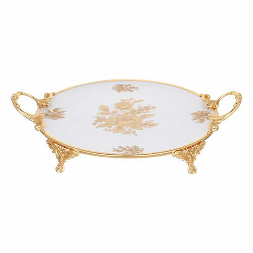 Блюдо 41 х 32 х 9 см круглое н/н с ручками Limoges 